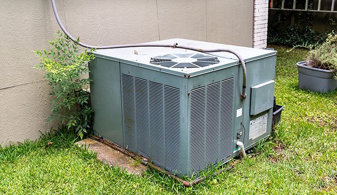 Exterior HVAC package system