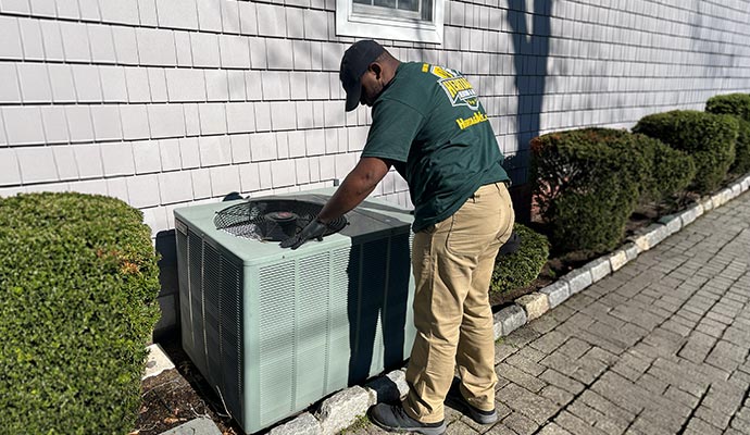 Professional AC installation service by expert technician