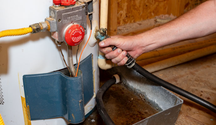 Water heater flushing